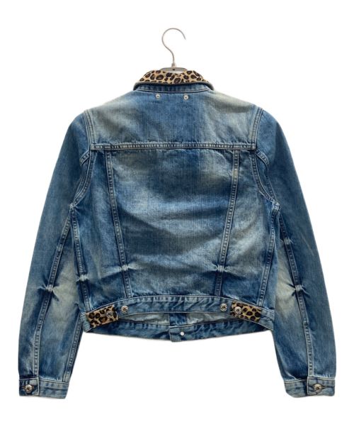 DIESEL（ディーゼル）DIESEL (ディーゼル) 切替デニムジャケット ブルー サイズ:XSの古着・服飾アイテム
