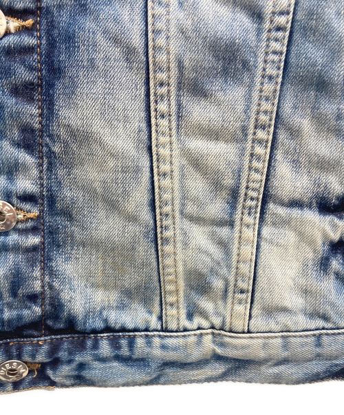 DIESEL（ディーゼル）DIESEL (ディーゼル) 切替デニムジャケット ブルー サイズ:XSの古着・服飾アイテム