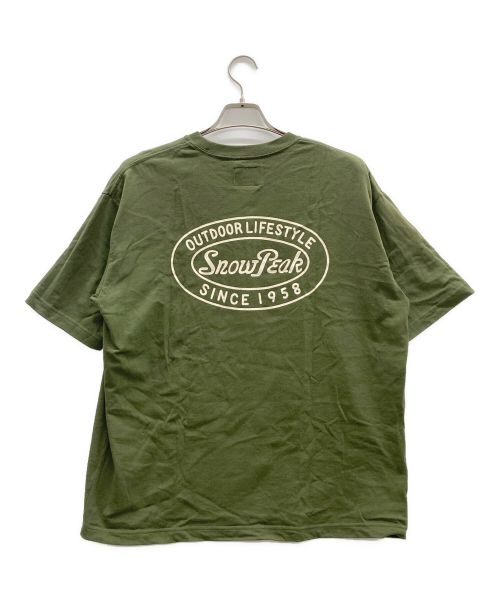 Snow peak（スノーピーク）Snow peak (スノーピーク) Tシャツ オリーブ サイズ:Mの古着・服飾アイテム