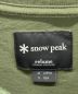 Snow peak (スノーピーク) Tシャツ オリーブ サイズ:M：3000円