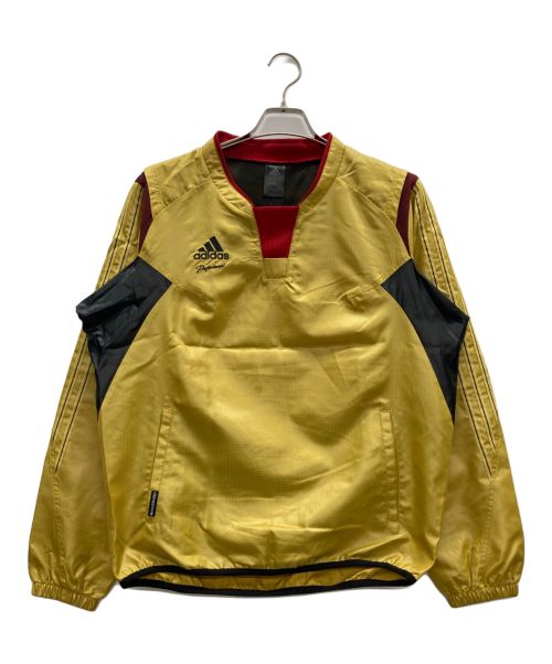 adidas（アディダス）adidas (アディダス) セットアップ ゴールド サイズ:トップスL　パンツMの古着・服飾アイテム