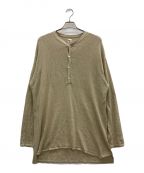 Ron Hermanロンハーマン）の古着「リネンヘンリーネックニット」｜ベージュ