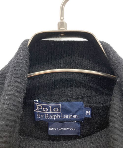 POLO RALPH LAUREN（ポロ・ラルフローレン）POLO RALPH LAUREN (ポロ・ラルフローレン) ウールニット ブラック サイズ:Mの古着・服飾アイテム