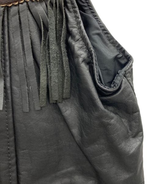 RANDY RIOS（ランディーライオス）RANDY RIOS (ランディーライオス) ウエスタンレザーベスト ブラック サイズ:38の古着・服飾アイテム