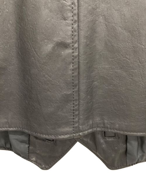 RANDY RIOS（ランディーライオス）RANDY RIOS (ランディーライオス) ウエスタンレザーベスト ブラック サイズ:38の古着・服飾アイテム