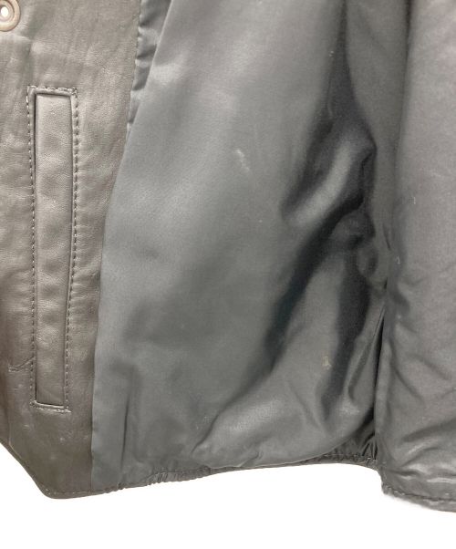 RANDY RIOS（ランディーライオス）RANDY RIOS (ランディーライオス) ウエスタンレザーベスト ブラック サイズ:38の古着・服飾アイテム