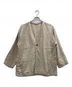 universal tissuユニバーサルティシュ）の古着「オリジナルフレンチリネンルーズ」｜ベージュ