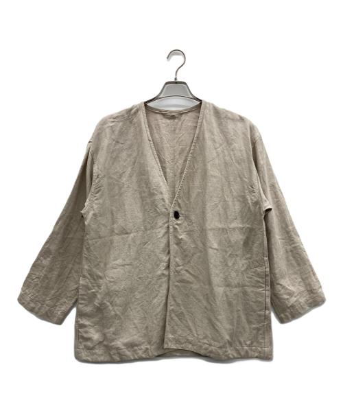 universal tissu（ユニバーサルティシュ）universal tissu (ユニバーサルティシュ) オリジナルフレンチリネンルーズ ベージュ サイズ:表記無しの古着・服飾アイテム