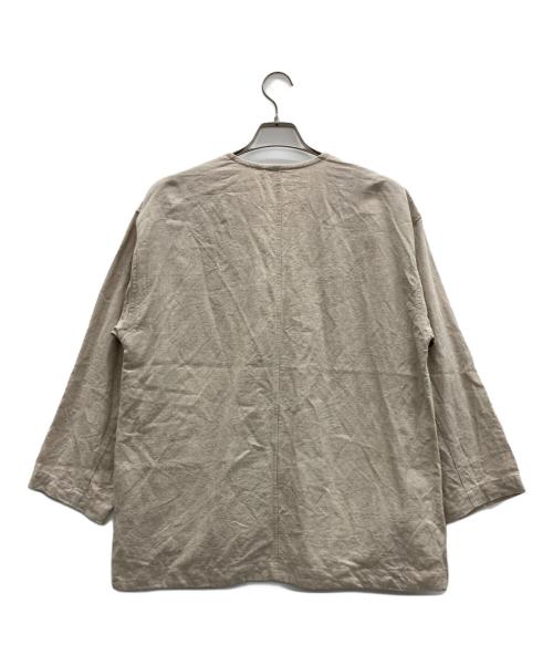 universal tissu（ユニバーサルティシュ）universal tissu (ユニバーサルティシュ) オリジナルフレンチリネンルーズ ベージュ サイズ:表記無しの古着・服飾アイテム