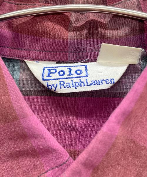 POLO（ポロ・ラルフローレン）POLO (ポロ) チェックシャツ レッド サイズ:表記無しの古着・服飾アイテム