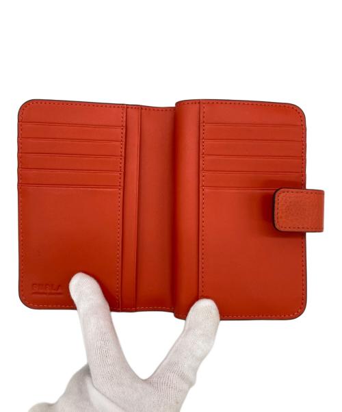 FURLA（フルラ）FURLA (フルラ) 2つ折り財布 オレンジの古着・服飾アイテム