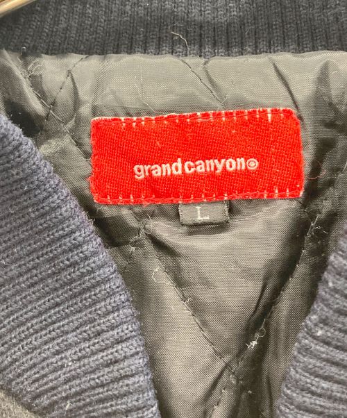 GRAND CANYON（グランドキャニオン）GRAND CANYON (グランドキャニオン) スタジャン ブラック×アイボリー サイズ:Lの古着・服飾アイテム