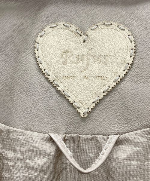rufus（ルーファス）rufus (ルーファス) シープレザージャケット ベージュ サイズ:11号の古着・服飾アイテム