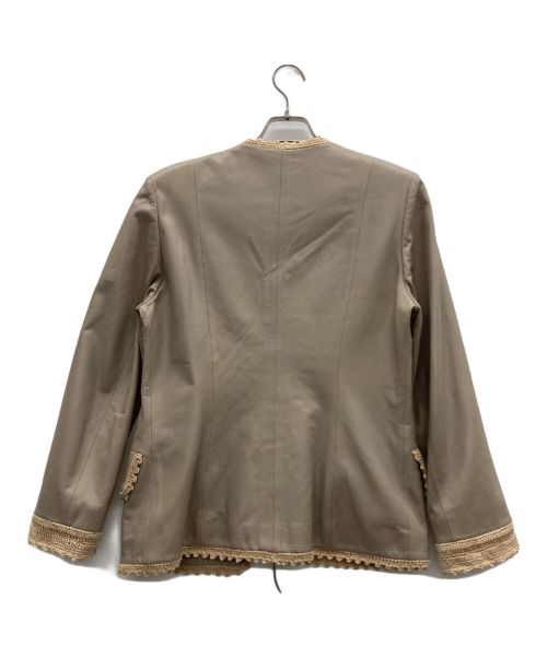 rufus（ルーファス）rufus (ルーファス) シープレザージャケット ベージュ サイズ:11号の古着・服飾アイテム