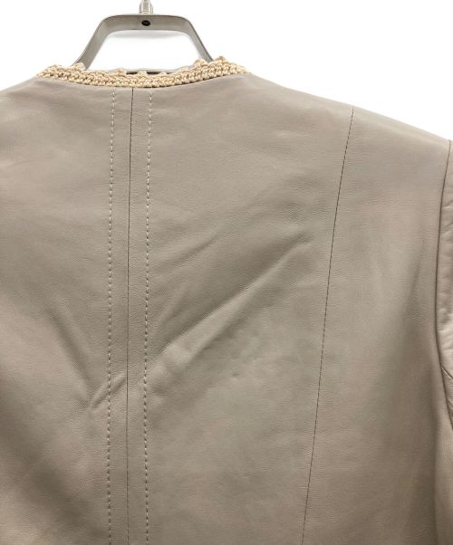 rufus（ルーファス）rufus (ルーファス) シープレザージャケット ベージュ サイズ:11号の古着・服飾アイテム