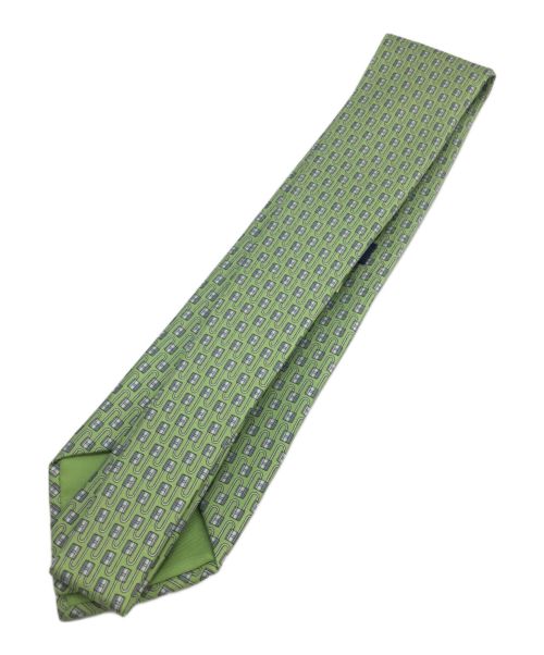 HERMES（エルメス）HERMES (エルメス) ネクタイ 黄緑 サイズ:表記無し 未使用品の古着・服飾アイテム