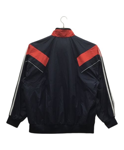 adidas（アディダス）adidas (アディダス) ウーブンジャケット ネイビー×レッド サイズ:2XL 未使用品の古着・服飾アイテム