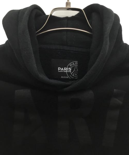 EDIFICE（エディフィス）EDIFICE (エディフィス) Paris Saint-Germain (パリ・サン ジェルマン) プルオーバーパーカー ブラック サイズ:XLの古着・服飾アイテム