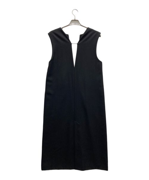 SHIPS（シップス）SHIPS (シップス) フラノ ジャンパー スカート ブラック サイズ:38の古着・服飾アイテム