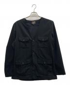 DUFFERダファー）の古着「ノーカラージャケット」｜ブラック