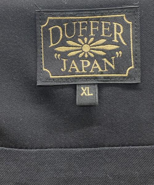 DUFFER（ダファー）DUFFER (ダファー) ノーカラージャケット ブラック サイズ:XLの古着・服飾アイテム