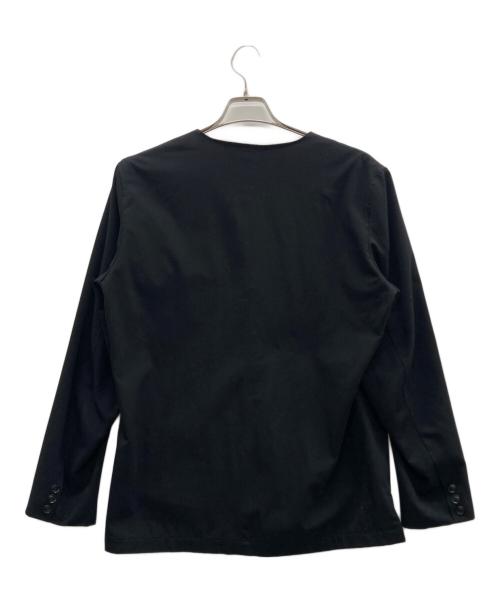 DUFFER（ダファー）DUFFER (ダファー) ノーカラージャケット ブラック サイズ:XLの古着・服飾アイテム
