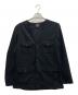 DUFFER（ダファー）の古着「ノーカラージャケット」｜ブラック