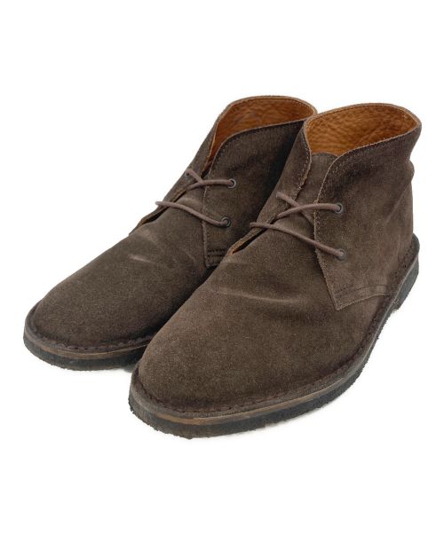 Manovie Toscane（マノヴィエ トスカーナ）Manovie Toscane (マノヴィエ トスカーナ) チャッカブーツ ブラウン サイズ:40の古着・服飾アイテム