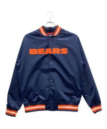 MITCHELL & NESS（ミッチェルアンドネス）の古着「ナイロンジャケット」｜ネイビー×オレンジ