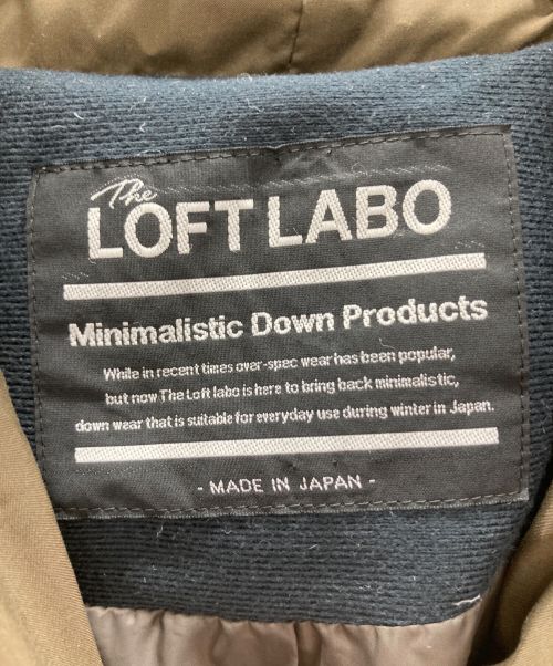 The Loft labo（ザロフトラボ）The Loft labo (ザロフトラボ) KAWADA FEATHER (カワダフェザー) フーデッドショートダウンジャケット オリーブ サイズ:1の古着・服飾アイテム