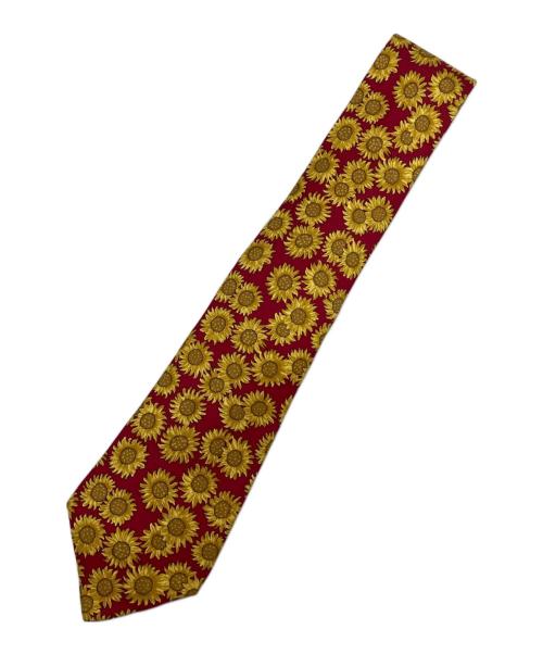 HERMES（エルメス）HERMES (エルメス) ネクタイ イエロー×レッド サイズ:表記無しの古着・服飾アイテム