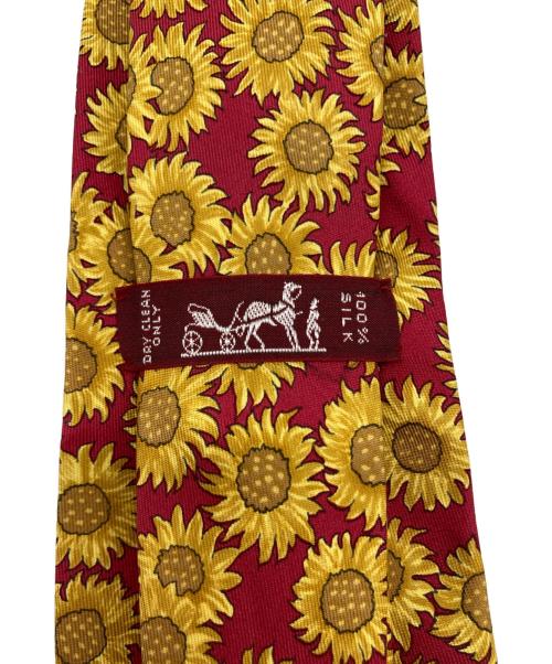 HERMES（エルメス）HERMES (エルメス) ネクタイ イエロー×レッド サイズ:表記無しの古着・服飾アイテム