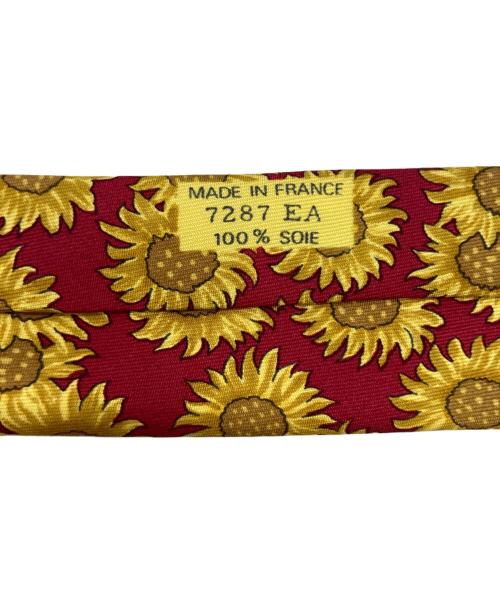 HERMES（エルメス）HERMES (エルメス) ネクタイ イエロー×レッド サイズ:表記無しの古着・服飾アイテム