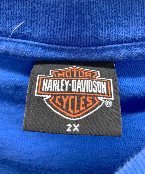 HARLEY-DAVIDSON（ハーレーダビッドソン）HARLEY-DAVIDSON (ハーレーダビッドソン) Tシャツ ブルー サイズ:XXLの古着・服飾アイテム