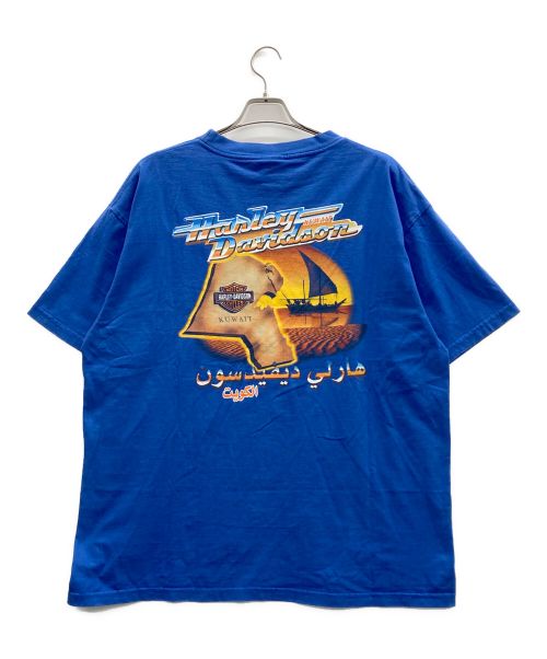HARLEY-DAVIDSON（ハーレーダビッドソン）HARLEY-DAVIDSON (ハーレーダビッドソン) Tシャツ ブルー サイズ:XXLの古着・服飾アイテム