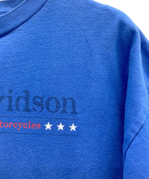 HARLEY-DAVIDSON（ハーレーダビッドソン）HARLEY-DAVIDSON (ハーレーダビッドソン) Tシャツ ブルー サイズ:XXLの古着・服飾アイテム