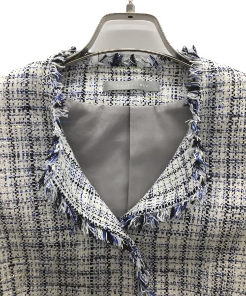 theory luxe（セオリーリュクス）theory luxe (セオリーリュクス) ツイードジャケット ホワイト サイズ:38の古着・服飾アイテム