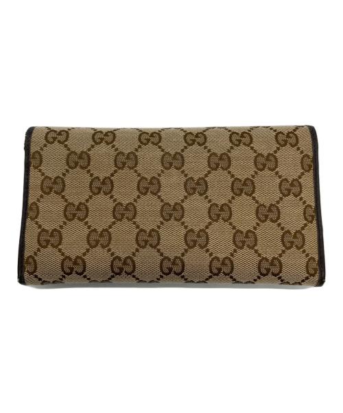 GUCCI（グッチ）GUCCI (グッチ) 長財布 ブラウンの古着・服飾アイテム