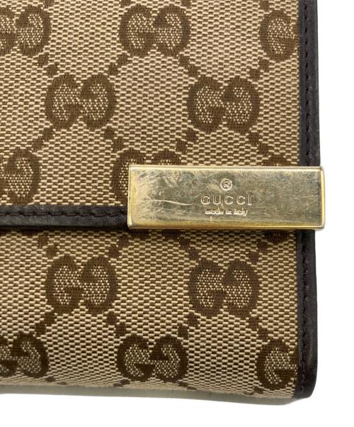 GUCCI（グッチ）GUCCI (グッチ) 長財布 ブラウンの古着・服飾アイテム