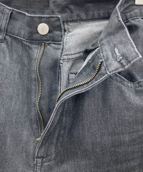 2(g+c)（トゥージートゥーシー）2(g+c) (トゥージートゥーシー) ワイドデニムパンツ ブラック サイズ:M×Lの古着・服飾アイテム