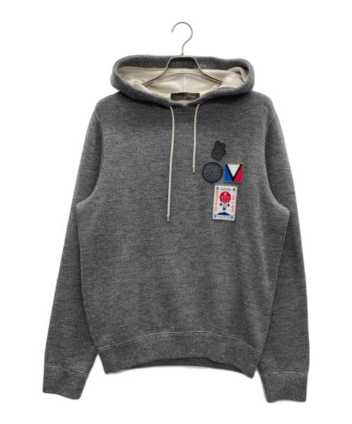 LOUIS VUITTON（ルイ ヴィトン）LOUIS VUITTON (ルイ ヴィトン) LVカップワッペンパーカー グレー サイズ:Mの古着・服飾アイテム