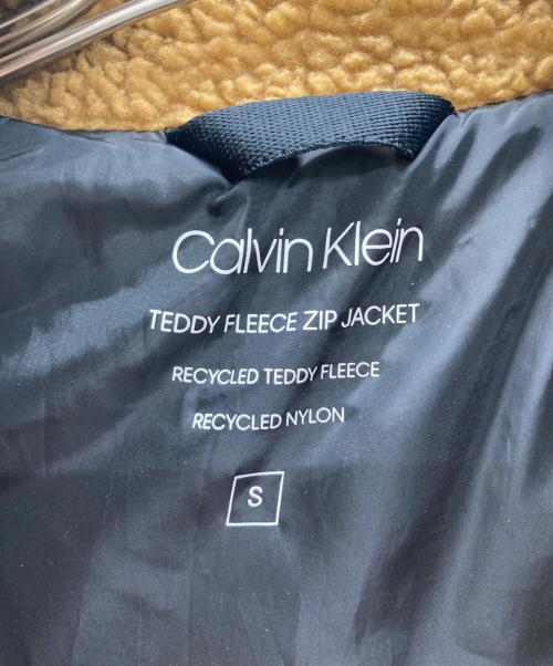 Calvin Klein（カルバンクライン）Calvin Klein (カルバンクライン) ボアジャケット ブラウン サイズ:Sの古着・服飾アイテム