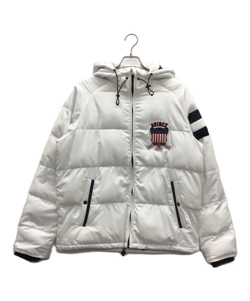 AVIREX（アヴィレックス）AVIREX (アヴィレックス) 中綿ジャケット ホワイト サイズ:XLの古着・服飾アイテム