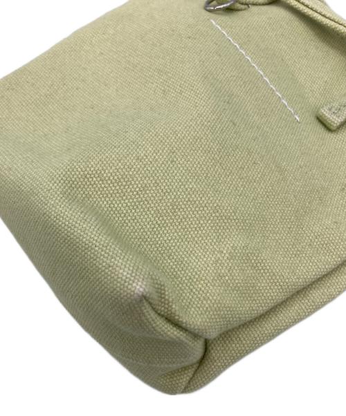 MM6 Maison Margiela（エムエムシックスメゾンマルジェラ）MM6 Maison Margiela (エムエムシックス メゾンマルジェラ) ミニキャンバスショッピングバッグ グリーンの古着・服飾アイテム