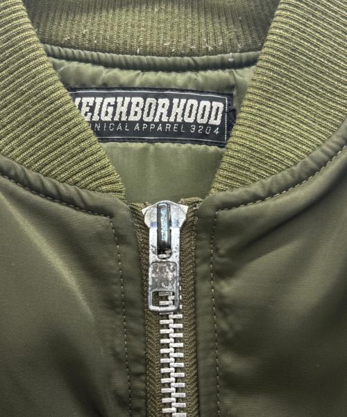 NEIGHBORHOOD（ネイバーフッド）NEIGHBORHOOD (ネイバーフッド) MA-1ジャケット カーキ サイズ:Lの古着・服飾アイテム