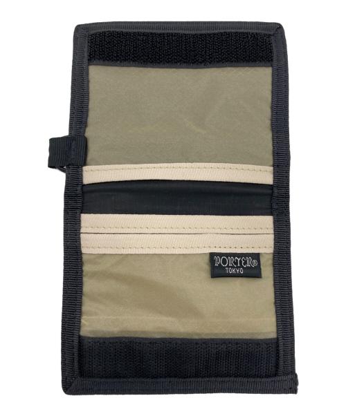 PORTER（ポーター）PORTER (ポーター) BEAMS (ビームス) パスケース ブラック×カーキの古着・服飾アイテム