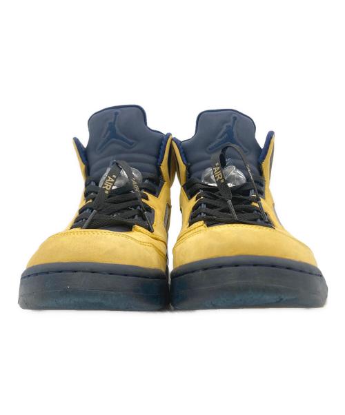 NIKE（ナイキ）NIKE (ナイキ) AIR JORDAN 5 MICHIGAN イエロー×ブルー サイズ:29.5の古着・服飾アイテム