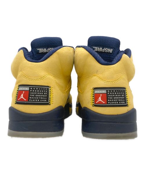 NIKE（ナイキ）NIKE (ナイキ) AIR JORDAN 5 MICHIGAN イエロー×ブルー サイズ:29.5の古着・服飾アイテム