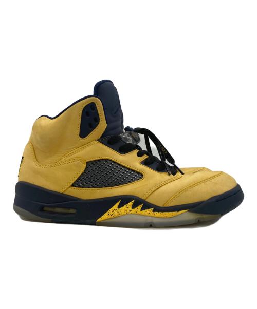 NIKE（ナイキ）NIKE (ナイキ) AIR JORDAN 5 MICHIGAN イエロー×ブルー サイズ:29.5の古着・服飾アイテム