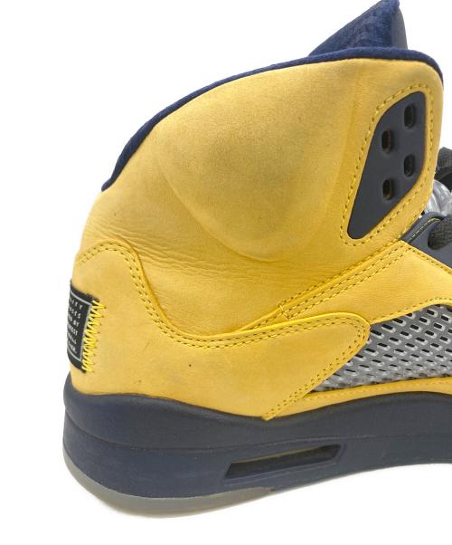 NIKE（ナイキ）NIKE (ナイキ) AIR JORDAN 5 MICHIGAN イエロー×ブルー サイズ:29.5の古着・服飾アイテム